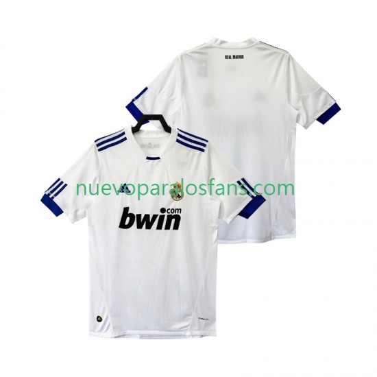 Camiseta de Fútbol Real Madrid Retro Hombre Casa 2011 2010 Manga Corta