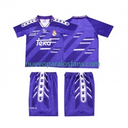 Camiseta de Fútbol Real Madrid 1996 Retro Niño Exterior 1994 Manga Corta