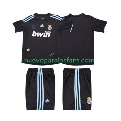 Camiseta de Fútbol Real Madrid 2009 Retro Niño Exterior 2010 Manga Corta