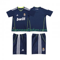 Camiseta de Fútbol Real Madrid Retro Niño Exterior 2011 2010 Manga Corta