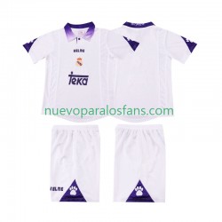 Camiseta de Fútbol Real Madrid 1997 Retro Niño Casa 1998 Manga Corta