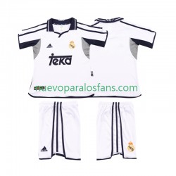 Camiseta de Fútbol Real Madrid 2001 Retro Niño Casa 2002 Manga Corta