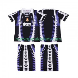 Camiseta de Fútbol Real Madrid 1997 Retro Niño Tercera 1998 Manga Corta