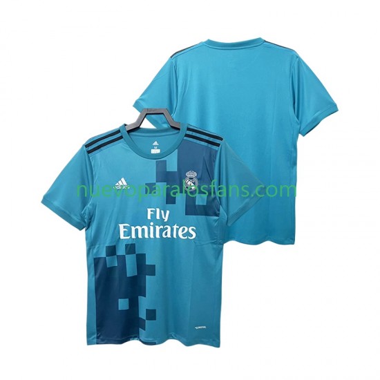 Camiseta de Fútbol Real Madrid 2017 2018 Retro Hombre Tercera Manga Corta