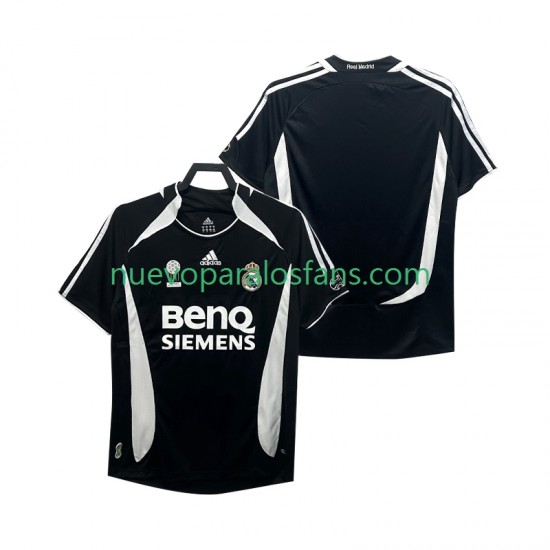 Camiseta de Fútbol Real Madrid 2007 Retro Hombre Tercera 2006 Manga Corta