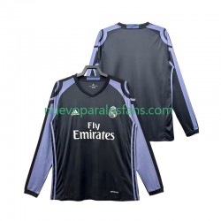 Camiseta de Fútbol Real Madrid 2016 2017 Retro Hombre Tercera Manga Larga