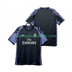 Camiseta de Fútbol Real Madrid 2016 2017 Retro Hombre Tercera Manga Corta