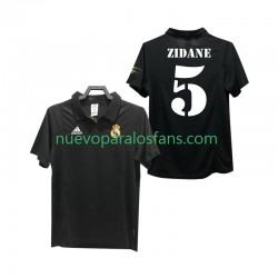 Camiseta de Fútbol Real Madrid ZIDANE 5 2003 Retro Hombre Exterior 2002 Manga Corta
