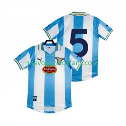 Camiseta de Fútbol SS Lazio 5 2000 Retro Hombre Casa 1999 Manga Corta