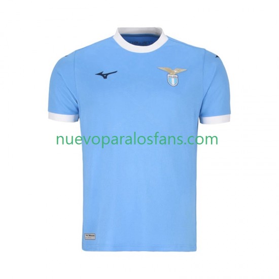 Camiseta de Fútbol SS Lazio Hombre Casa 2025-2026 Manga Corta