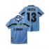 Camiseta de Fútbol SS Lazio NESTA 13 Retro Hombre Casa 1998 1999 Manga Corta