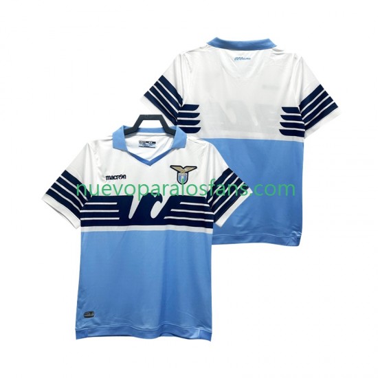 Camiseta de Fútbol SS Lazio 2014 2015 Retro Hombre Casa Manga Corta