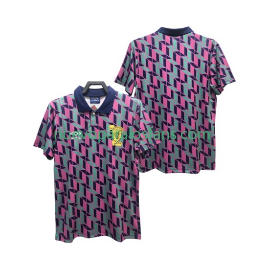Camiseta de Fútbol Escocia 1988 1989 Retro Hombre Exterior Manga Corta