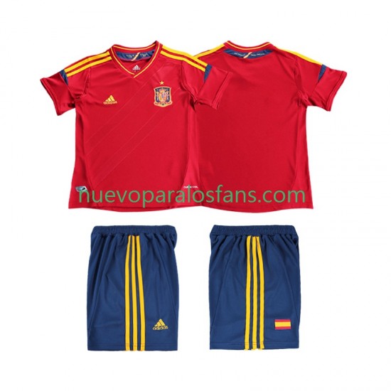 Camiseta de Fútbol España 2012 Retro Niño Casa Manga Corta