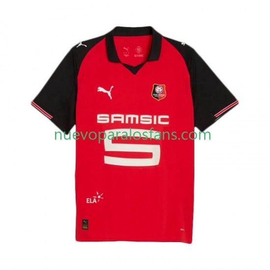 Camiseta de Fútbol Stade Rennais Hombre Casa 2025-2026 Manga Corta