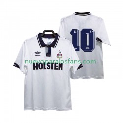Camiseta de Fútbol Tottenham Hotspur 10 1991 1993 Retro Hombre Casa Manga Corta