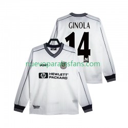 Camiseta de Fútbol Tottenham Hotspur GINOLA 14 1997 Retro Hombre Casa 1999 Manga Larga