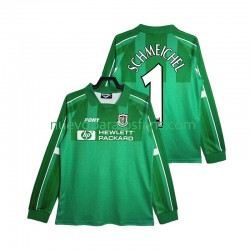 Camiseta de Fútbol Tottenham Hotspur SCHMEICHEL 1 1997 Portero Retro Hombre Casa 1999 Manga Larga
