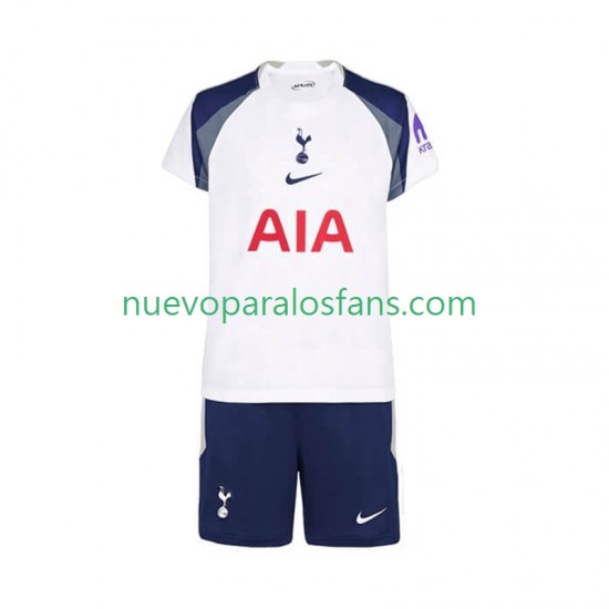Camiseta de Fútbol Tottenham Hotspur Niño Casa 2025-2026 Manga Corta