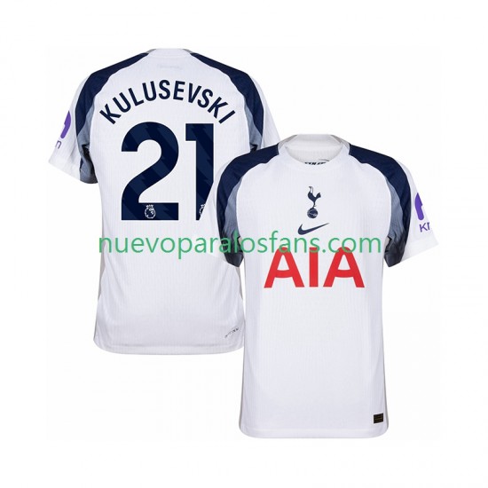 Camiseta de Fútbol Tottenham Hotspur Kulusevski 21 Hombre Casa 2025-2026 Manga Corta