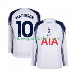 Camiseta de Fútbol Tottenham Hotspur Maddison 10 Hombre Casa 2025-2026 Manga Larga