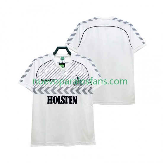 Camiseta de Fútbol Tottenham Hotspur 1986 Retro Hombre Casa Manga Corta