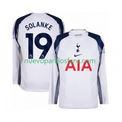 Camiseta de Fútbol Tottenham Hotspur Solanke 19 Hombre Casa 2025-2026 Manga Larga