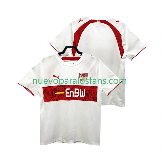 Camiseta de Fútbol VfB Stuttgart 2007 Retro Hombre Casa 2006 Manga Corta