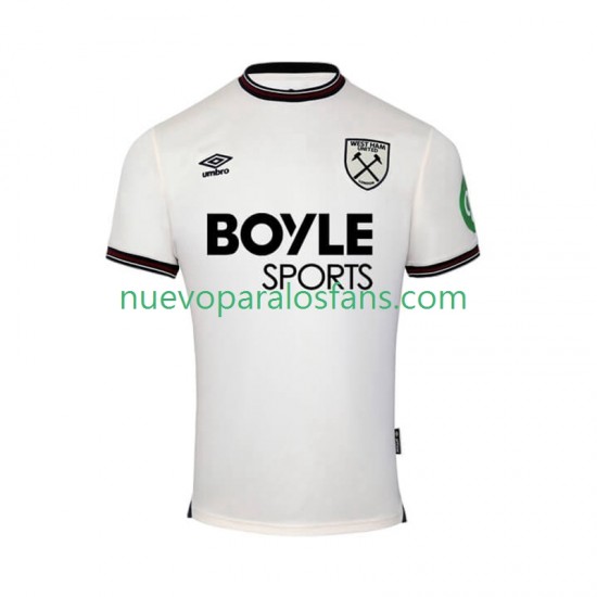 Camiseta de Fútbol West Ham United Hombre Exterior 2025-2026 Manga Corta