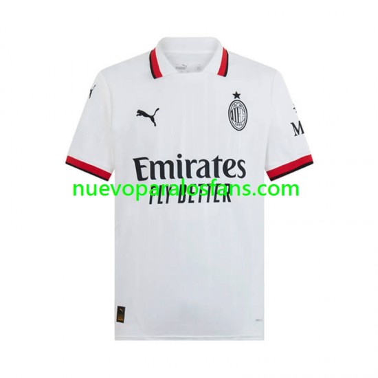 Camiseta de Fútbol AC Milan Hombre Exterior 2024-2025 Manga Corta