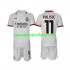 Camiseta de Fútbol AC Milan Pulisic 11 Niño Exterior 2024-2025 Manga Corta