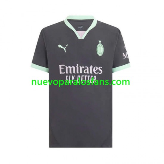 Camiseta de Fútbol AC Milan Hombre Tercera 2024-2025 Manga Corta