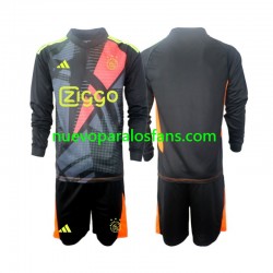 Camiseta de Fútbol AFC Ajax Portero Niño Casa 2024-2025 Manga Larga