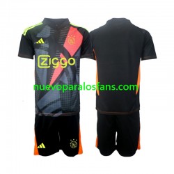 Camiseta de Fútbol AFC Ajax Portero Niño Casa 2024-2025 Manga Corta