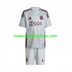 Camiseta de Fútbol AFC Ajax Niño Tercera 2024-2025 Manga Corta