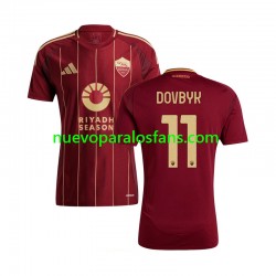 Camiseta de Fútbol AS Roma Artem Dovbyk 11 Hombre Casa 2024-2025 Manga Corta