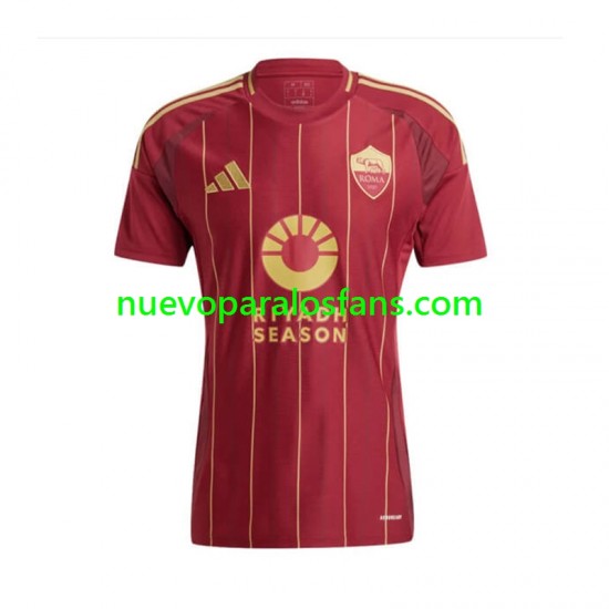 Camiseta de Fútbol AS Roma Hombre Casa 2024-2025 Manga Corta