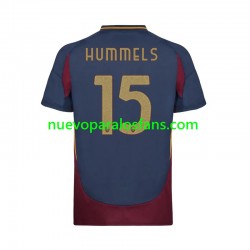 Camiseta de Fútbol AS Roma Mats Hummels 15 Hombre Tercera 2024-2025 Manga Corta