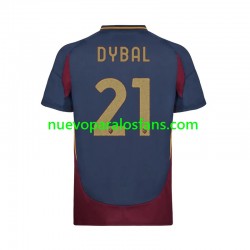 Camiseta de Fútbol AS Roma Paulo Dybala 21 Hombre Tercera 2024-2025 Manga Corta