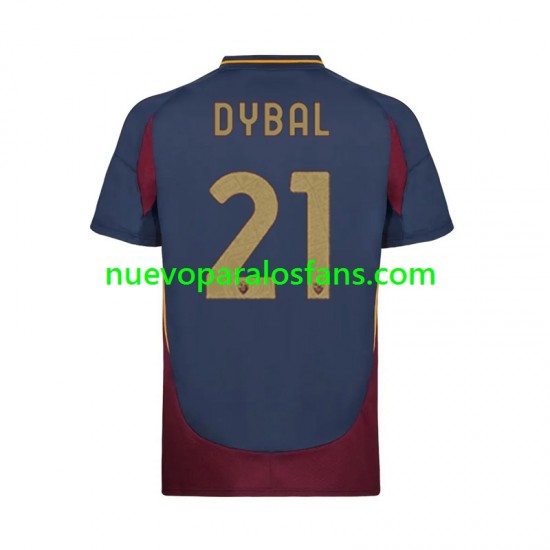 Camiseta de Fútbol AS Roma Paulo Dybala 21 Hombre Tercera 2024-2025 Manga Corta