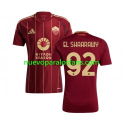 Camiseta de Fútbol AS Roma Stephan El Shaarawy 92 Hombre Casa 2024-2025 Manga Corta