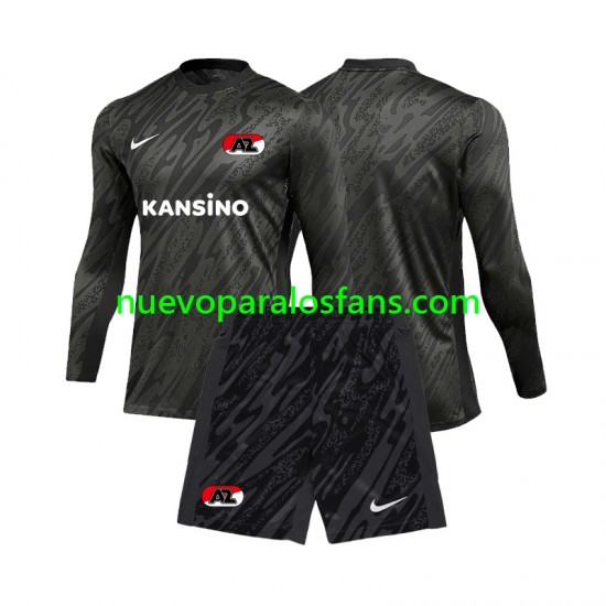 Camiseta de Fútbol AZ Alkmaar Portero Niño Exterior 2024-2025 Manga Larga