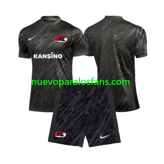 Camiseta de Fútbol AZ Alkmaar Portero Niño Exterior 2024-2025 Manga Corta