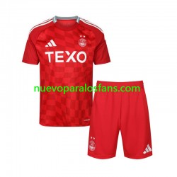 Camiseta de Fútbol Aberdeen Niño Casa 2024-2025 Manga Corta
