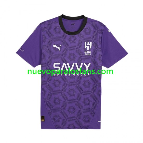 Camiseta de Fútbol Al Hilal Hombre Tercera 2024-2025 Manga Corta