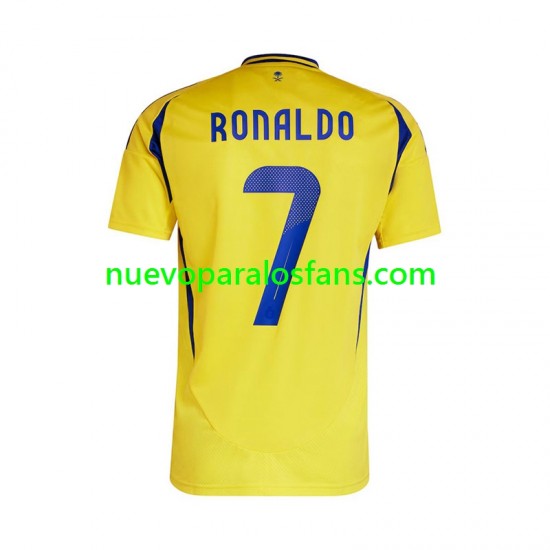 Camiseta de Fútbol Al Nassr Cristiano Ronaldo 7 Hombre Casa 2024-2025 Manga Corta