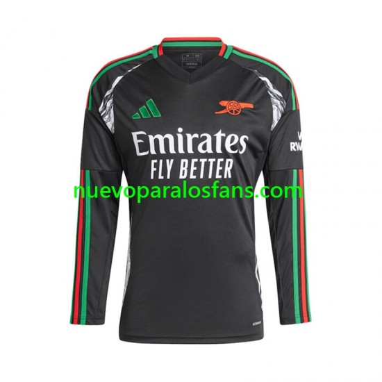 Camiseta de Fútbol Arsenal Hombre Exterior 2024-2025 Manga Larga