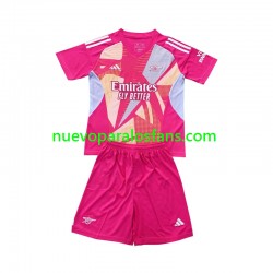 Camiseta de Fútbol Arsenal Portero Niño Exterior 2024-2025 Manga Corta