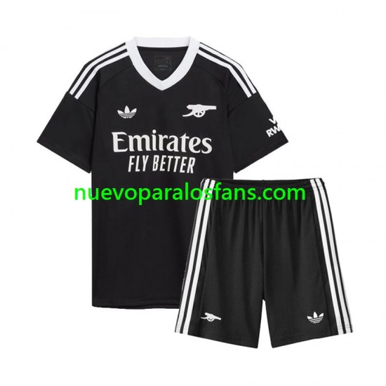 Camiseta de Fútbol Arsenal Portero Niño Cuarto 2024-2025 Manga Corta