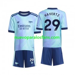 Camiseta de Fútbol Arsenal Havertz 29 Niño Tercera 2024-2025 Manga Corta